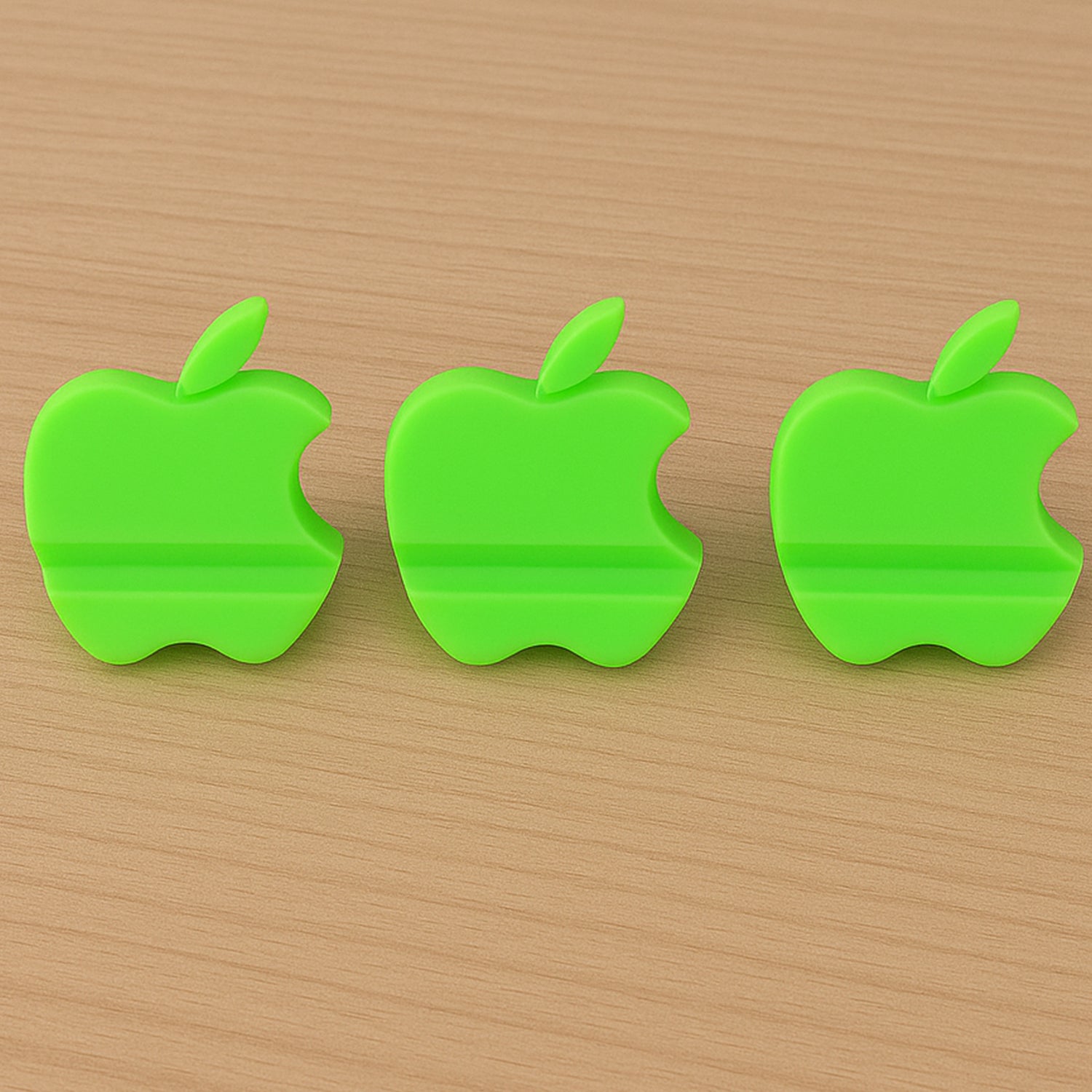 Apple-shaped Plastic Mobile Phone Holder (3 Pc  Mix Color) Apple-shaped Plastic Mobile Phone Holder (3 Pc  Mix Color)